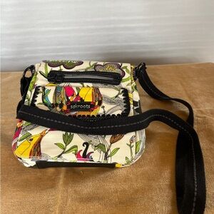 Sakroots Peace Print Cored Canvas Crossbody Bag